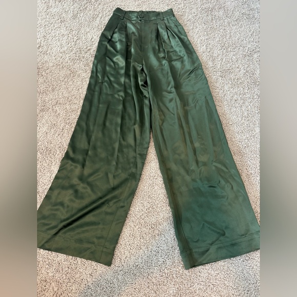 REVOLVE Cami Nyc Womens  Davina Wide Leg Pant ROSEMARY SIZE 4 - Picture 4 of 8